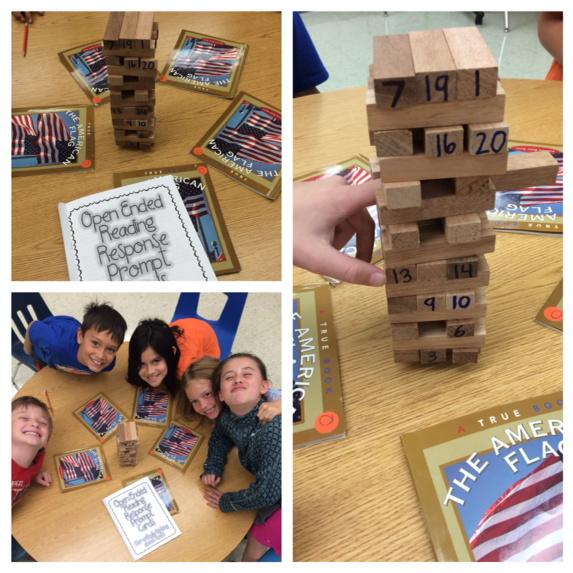 jennflatt's tweet image. Ss playing Jinga to select open ended comprehension questions. #CISDTopChef