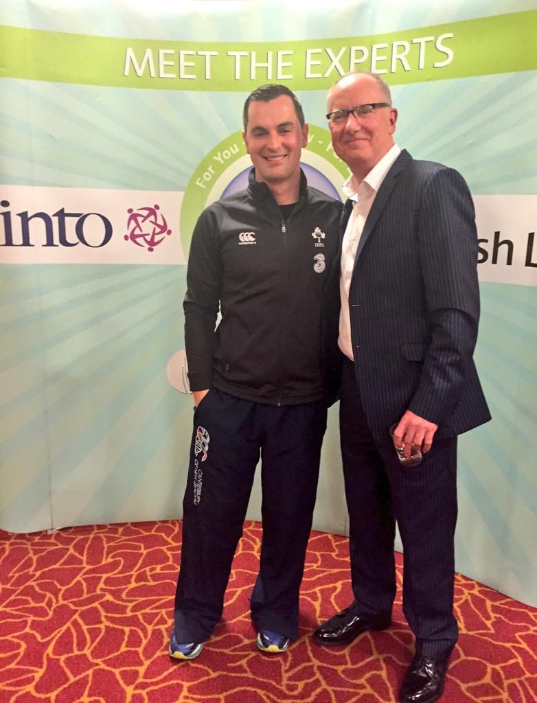 After any #Wellness365 event come on up to meet the experts #KarlHenry and @Neilobriencoach @INTOnews