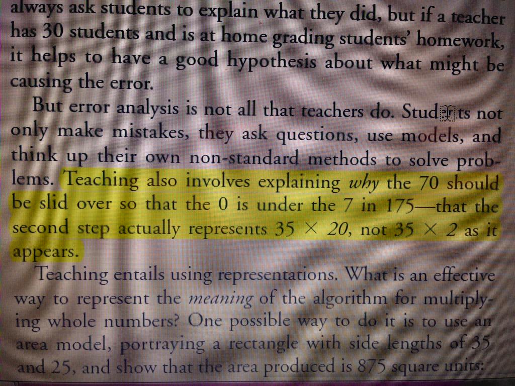 FindlayKaitlin's tweet photo. Sadly I just did ❌ with no meaning; students need to understand "why" in order to learn. @matheduyu #mathmarcs http://t.co/EoMOAnsIit