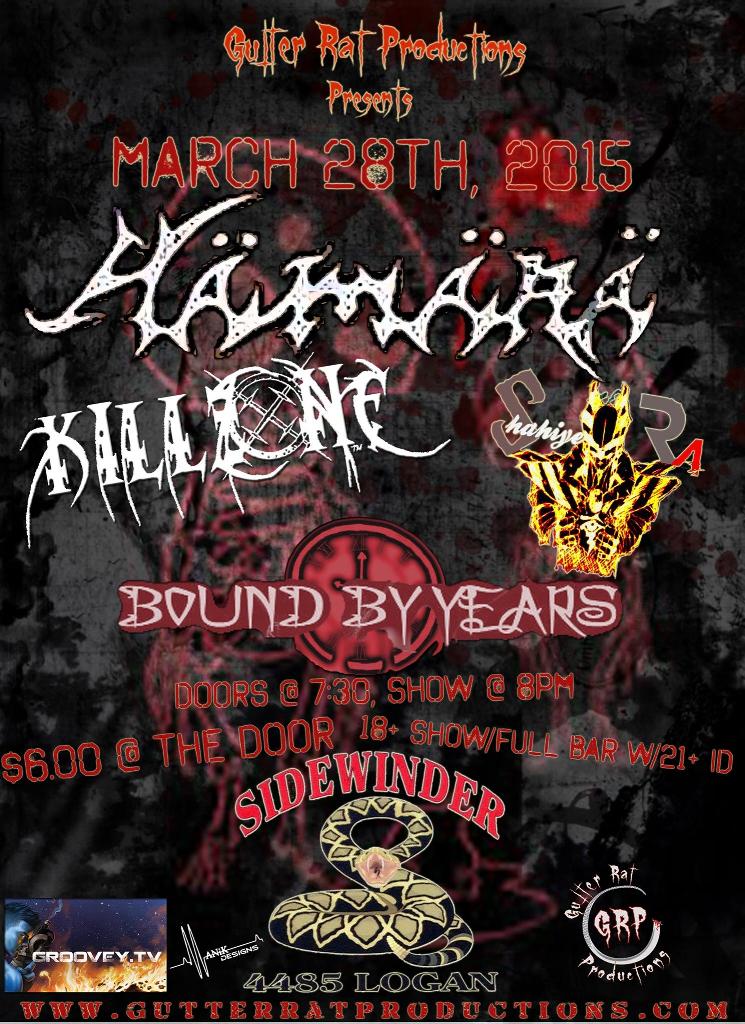 RatGutter's tweet image. THIS SATURDAY NIGHT!!  $6 at the door/18+ Show, Full Bar W/21+ ID#Metal #SidewinderTavern #GutterRatProductions