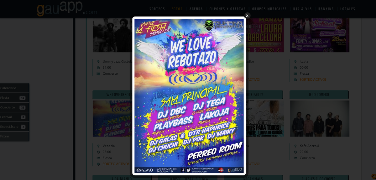 gauapp's tweet image. Estamos sorteando 3 ENTRADAS para el #rebotazo de #venecia en gauapp.com/agenda/detalle…! Mañana damos ganadores ahí!