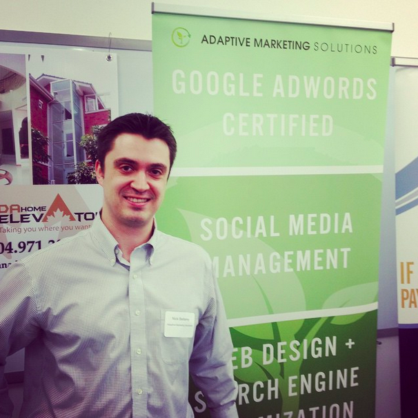 Adaptmarket's tweet photo. Thank you @WestVanChamber! 'Nick with Adaptive Marketing Solutions #westvanchamber'
#Vancouver #GetAdaptive http://t.co/QVh3AAf4fW