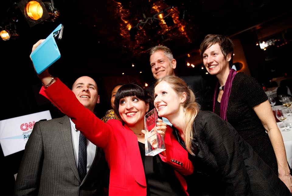 yaldina's tweet photo. #CNNJA obligatory selfie of the happy @CNNJA winning moment. @dw_volos @dw_akademie @dw_english @dw http://t.co/n35Z3j48p4