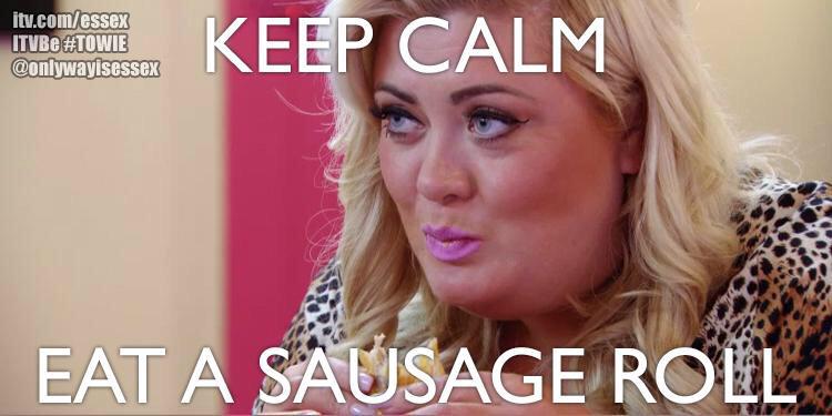 missgemcollins's tweet photo. #sausageroll terrible a when your stressed out x #TOWIE #YesChelliott http://t.co/3ImHnOrgA3