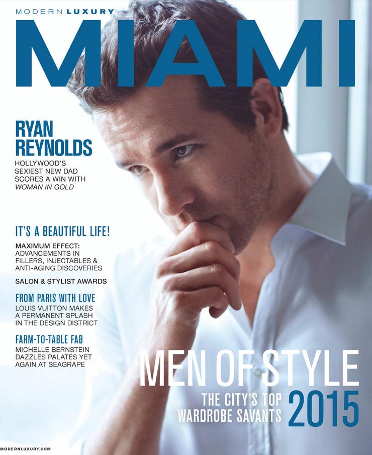 Ryan Reynolds Fan On Twitter Miami Magazine Cover Features Ryan