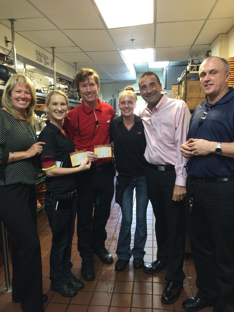 Bri, Ashley &amp;Teddy celebrating the Perfect 3 at Chili's Mt. Dora, Like No Place Else! #todayschilis #jkwegotthis