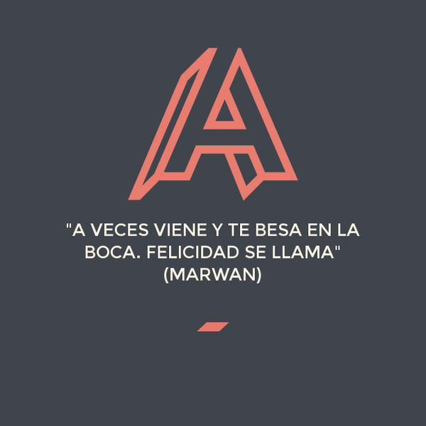 Marwan_News's tweet photo. "A veces viene y te besa en la boca. Felicidad se llama" http://t.co/hEhr2YTGoX