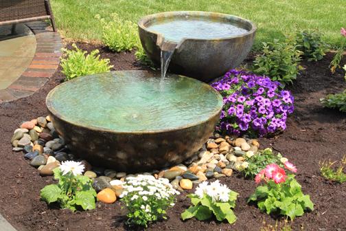 Spillway bowls are perfect for a small space, near an entrance...anywhere really! #WaterfallWednesday