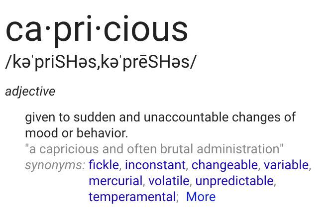 StowTM's tweet photo. CAPRICIOUS is our word of the day. Have you used it lately? #toastmasters #wotd http://t.co/vworjJPD4N