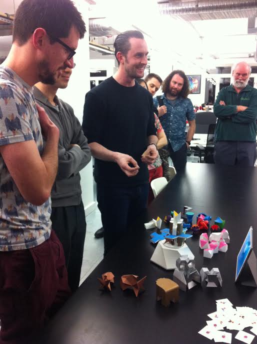 ElkandKey's tweet photo. Games are verbs &amp; nouns. Games are poetry. Lots of inspiration @ #LEGup tonight with @hollygramazio &amp; @paul_callaghan http://t.co/dmJlbedTeB