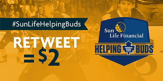MapleLeafs's tweet image. Tweet/RT #SunLifeHelpingBuds &amp;amp; @SunLifeCA donates $2 to MLSE Foundation to help prevent youth type 2 diabetes!
