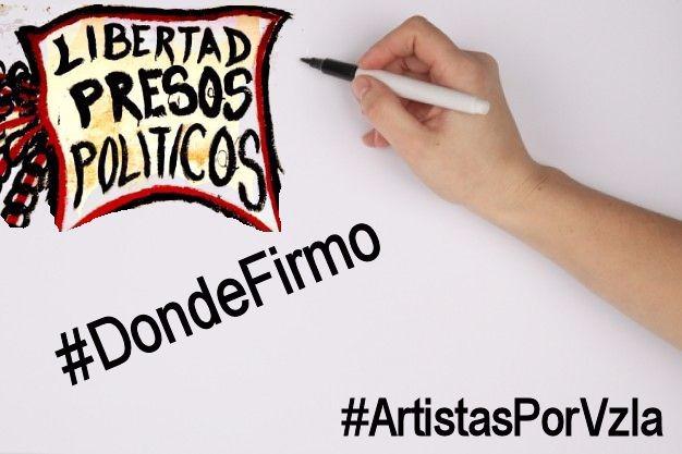 shiabertoni's tweet image. #DondeFirmo para que nadie vuelva a ser detenido por pensar diferente #ArtistasPorVzla