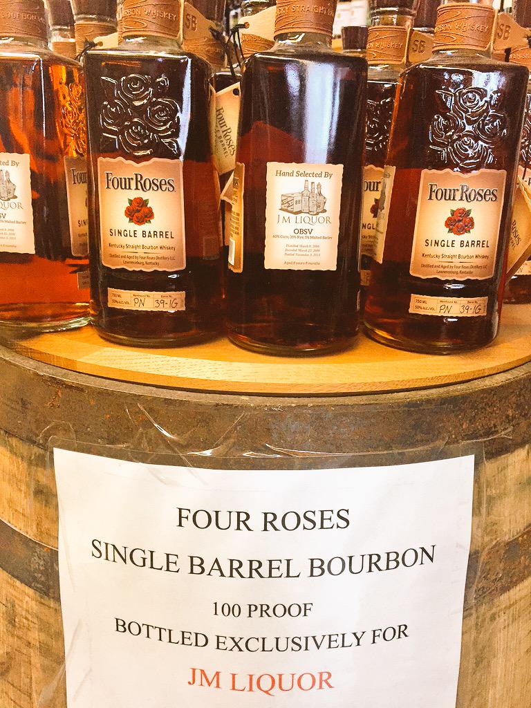 JM_Liquor's tweet photo. You asked and we listened.
Our exclusive @4RosesBourbon is back in stock.
#OnlyAvailableHere http://t.co/m6UYlypLNb