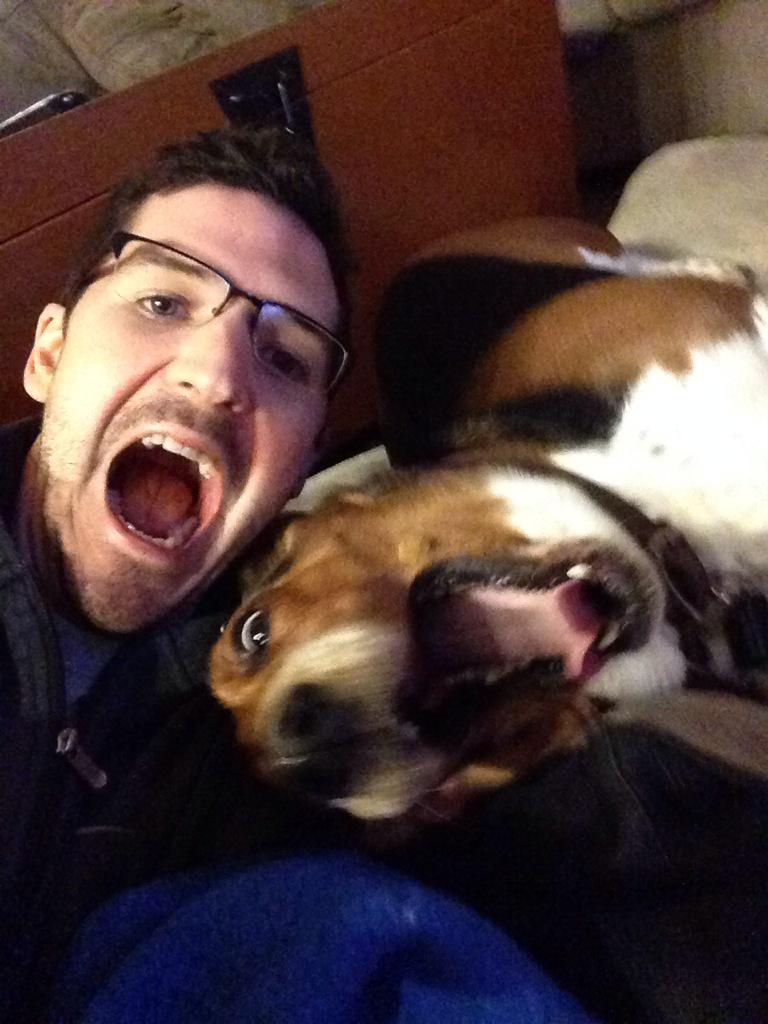 Trav_Huffman's tweet photo. Not a puppy anymore, but the big fella will always be my little dude. #nationalpuppyday http://t.co/szhU5qm15g