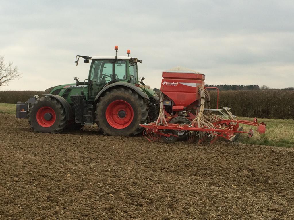 BBeazley1's tweet photo. Drilling propino spring barley today. @AGCOcorp @KvernelandGroup @chandlersfe http://t.co/zfQe9R5Kfz