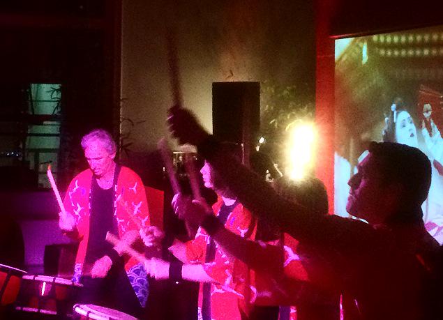 Taiko Drums voor Japanse avond in Volkenkunde Museum Leiden
