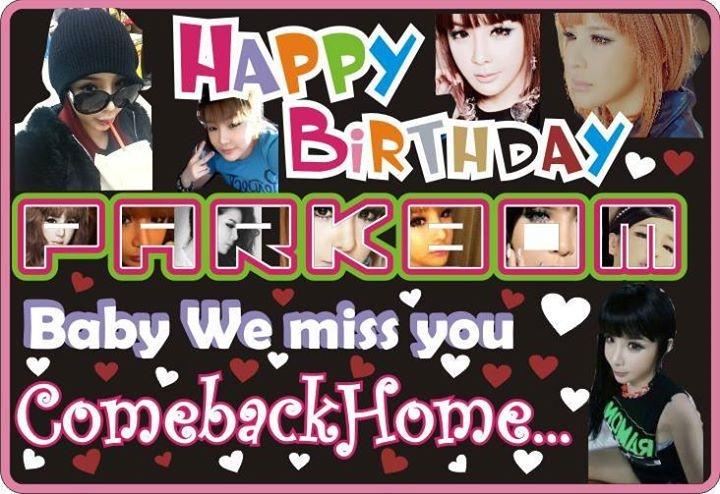         Happy Birthday Park Bom
Feliz Cumpleaños Park Bom 