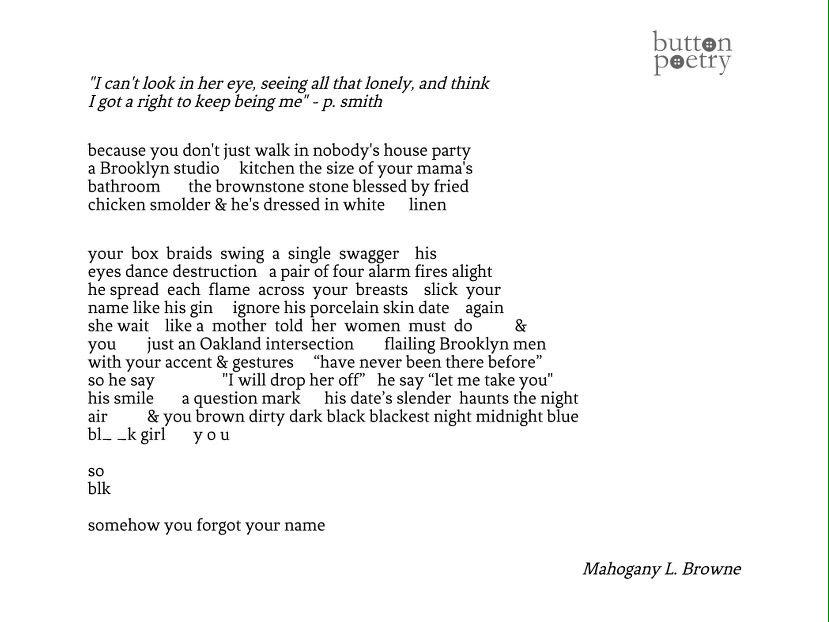 buttonpoetry's tweet photo. SNEAK PEEK from @mobrowne's new chapbook, SMUDGE, Preorder it TODAY at the Button Store: http://t.co/HjKUFTGwuK http://t.co/Wrvi9NtByg