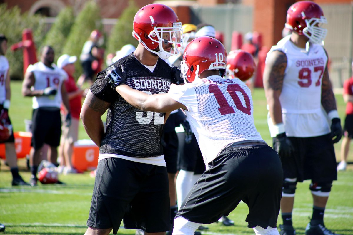 OU_Football's tweet photo. #Sooners return from spring break ready to work. For more go check out the Facebook page! http://t.co/ruOzuNeCXK