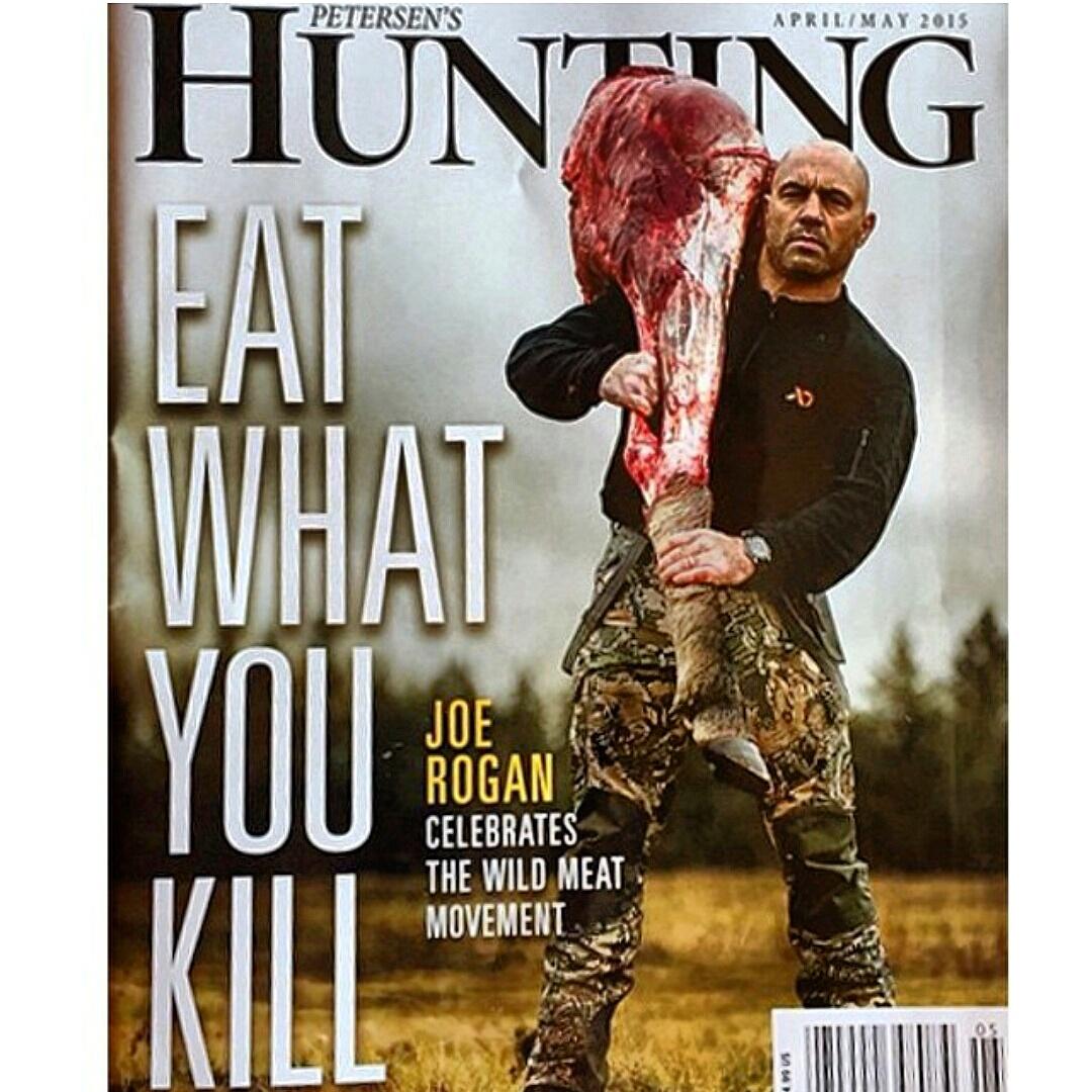 MassNTrash's tweet photo. Looks like Joe @joerogan has a taste for lean meat! #RealMen #Eatwhatyouhunt so much more healthy! #MassNTrashStyle http://t.co/XPIcazJ85P