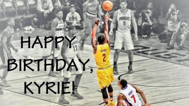 Happy birthday Kyrie Irving 23 years old 