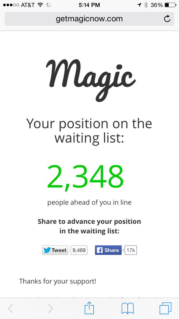 anaskar's tweet image. Phew. Glad I got in relatively early. The line is 20x longer than this now. Damn #magicapp #ycdemoday