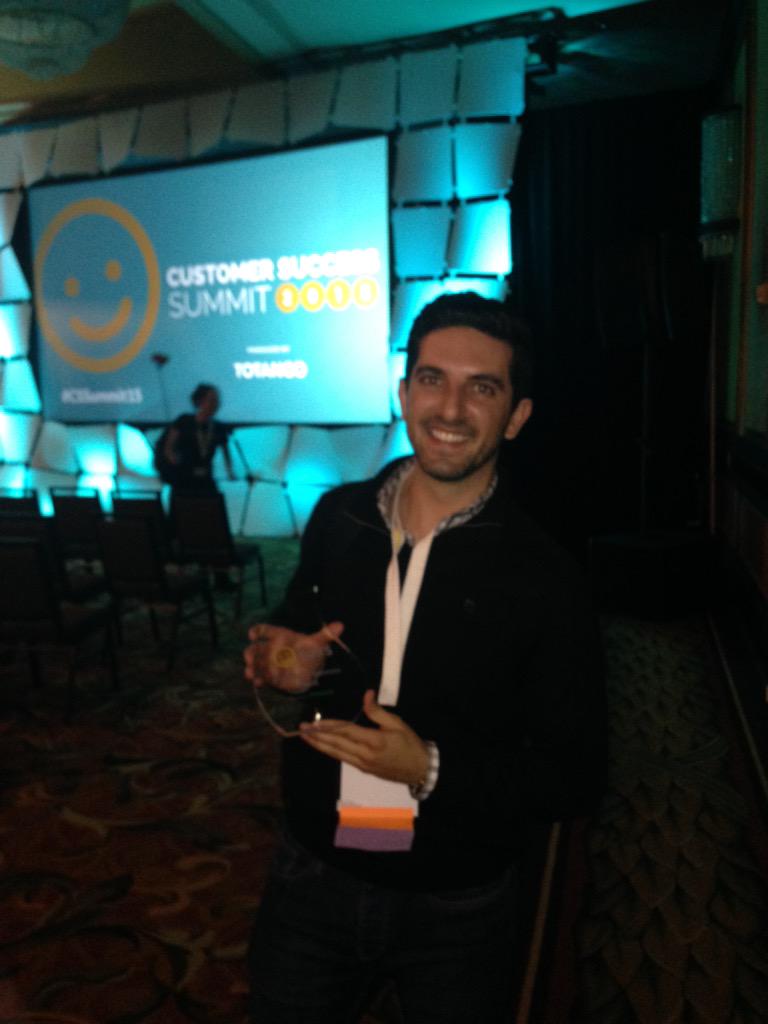 ChadTev's tweet image. Congrats Eli! well deserved #CustomerSuccess hero award. Thank you @Influitive advocates for your votes #CSSummit15