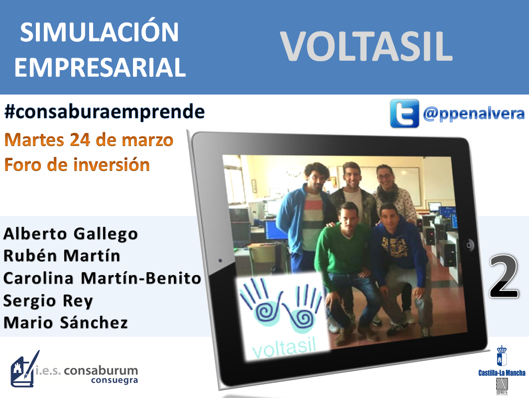 ppenalvera's tweet photo. Voltasil nos ofrecerá 1 versión nueva y diferente de su proyecto. Role Playing? @ypdteam #YPD_CRFP #ConsaburaEmprende http://t.co/0Rp7hQNnkY