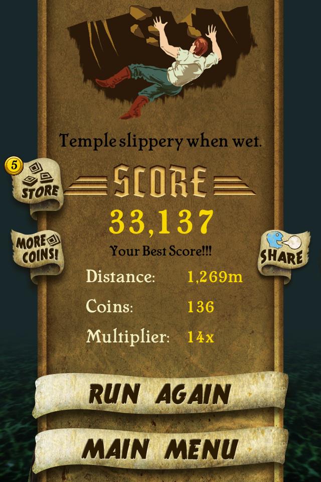 dipenkhadka2's tweet photo. I got 33,137 points while escaping from demon monkeys. Beat that! http://t.co/iSSwNgmz0x #TempleRunb http://t.co/yrJ6NvOKfl