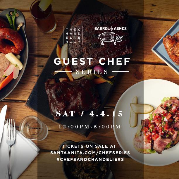 santaanitapark's tweet photo. The Guest Chef Series returns on Santa Anita Derby Day w/@barrelandashes, Sat. 4/4 http://t.co/gH5LSvlK56 http://t.co/OTtVkyn9Tl