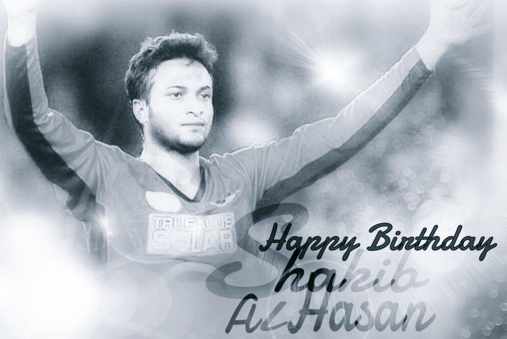 Happy birthday to the pride of Bangladesh, Shakib Al Hasan! Have a blast champ!! 