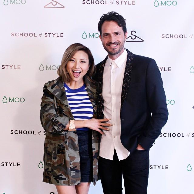 MrLukeStorey's tweet photo. Had a freakin' blast with @thejeanniemai on Saturday at @schoolofstyle. Big ups for  comin… http://t.co/XfDQN71jp8 http://t.co/2AHAHSKSM7
