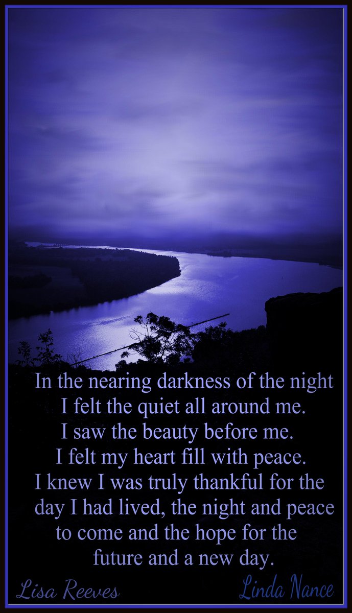 My mom took this pic when we had an outing in Arkansas and grandma worked with it and shared the thoughts in words