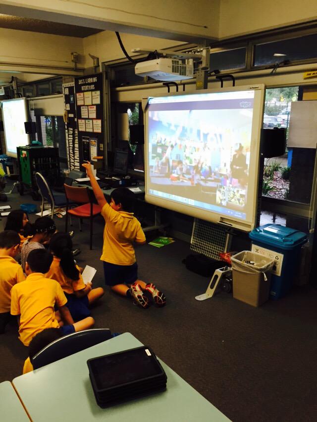 CabraPS's tweet photo. Our Year 3 Ss on a mystery Skype call with students from around the world. #mysteryskype http://t.co/rMQBnsG2bG