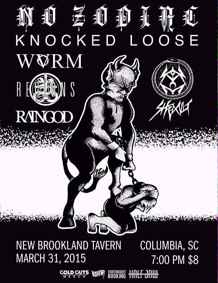 Next Tuesday this is happening. Do not miss @nozodiac666 and <a href="/knockedloose/">Knocked Loose</a>  Columbia lets get wild.