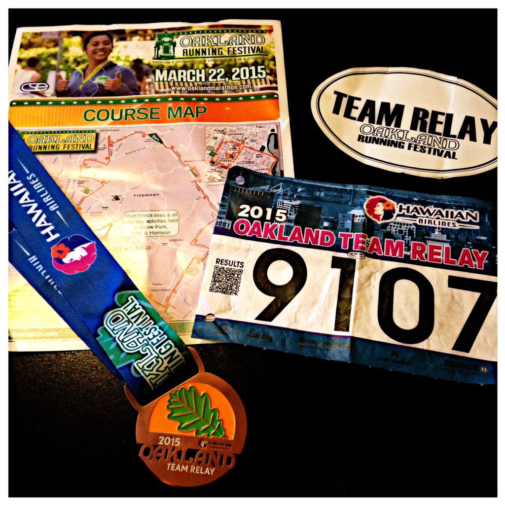 Lindserella's tweet image. Earned my very 1st medal at the @oaklandmarathon! Now time to start planning my @NextBib! 

#IThinkImHooked 🙌