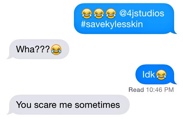 CribcraftFans's tweet photo. 😂 I'm campaigning #SaveKylesSkin @4JStudios http://t.co/jWjyYbevCL