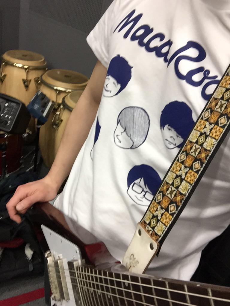 MacaRock Tシャツ着てみた！！ ちなみに長谷川、高野がLサイズでサティ