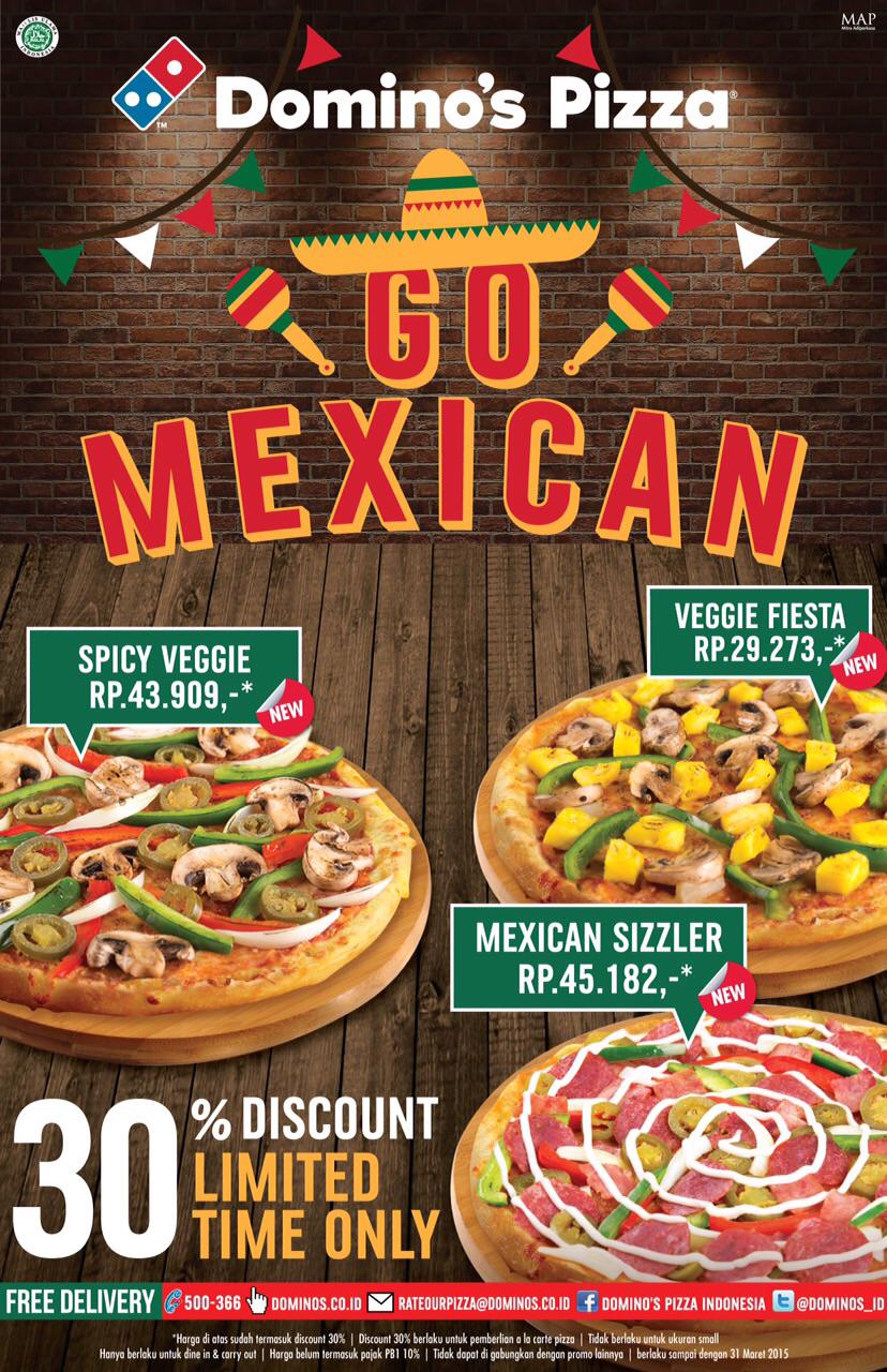 Domino S Pizza Id On Twitter Diskon 30 For New Pizza The Mexican Sizzler Spicy Veggie Veggie Fiesta Gomexican Klik Http T Co 5kdxmaruau Http T Co Tagzpnje5f