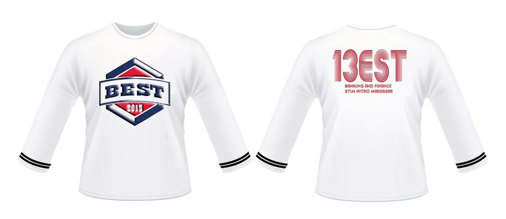 Desain baju milad #BESTVERSARY lengan panjang