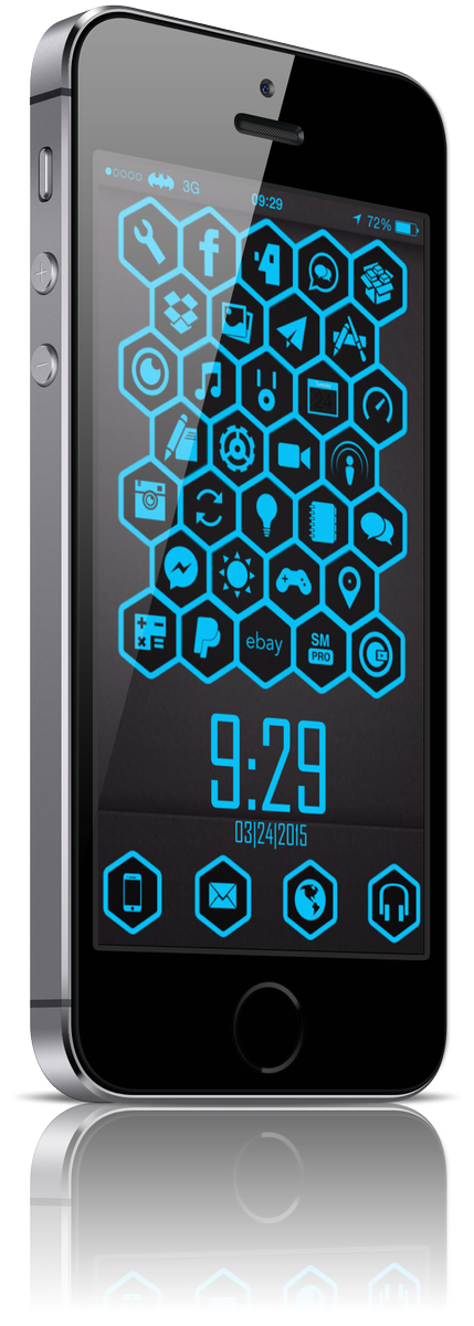 GUNNY_29's tweet photo. #GlyphTastic Blue by .@JunesIphone My i5 setup http://t.co/UESSjJp36m