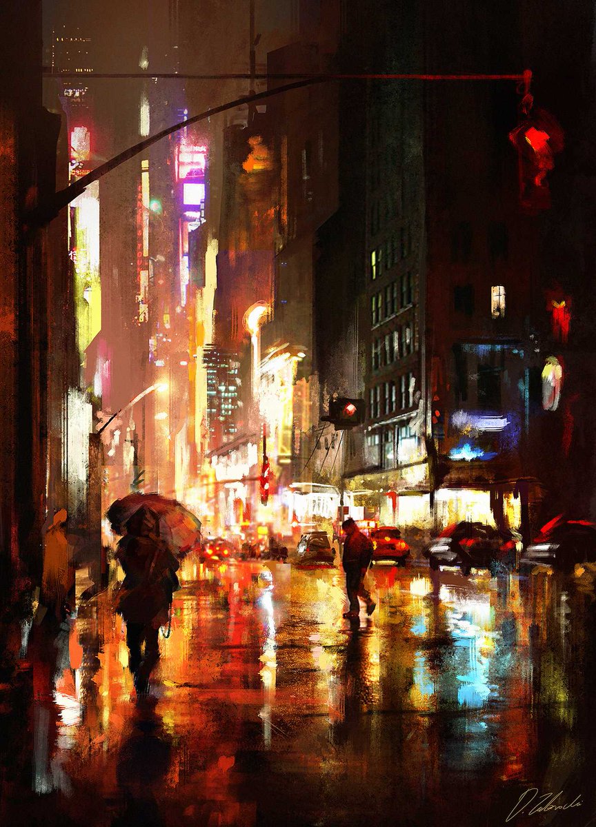 TimmyTinh's tweet photo. Never wanted to walk in the rain more!Darek Zabrocki
http://t.co/GyMdab4teH #Singingintherain #conceptart #ARTracker http://t.co/xGeehTh26s