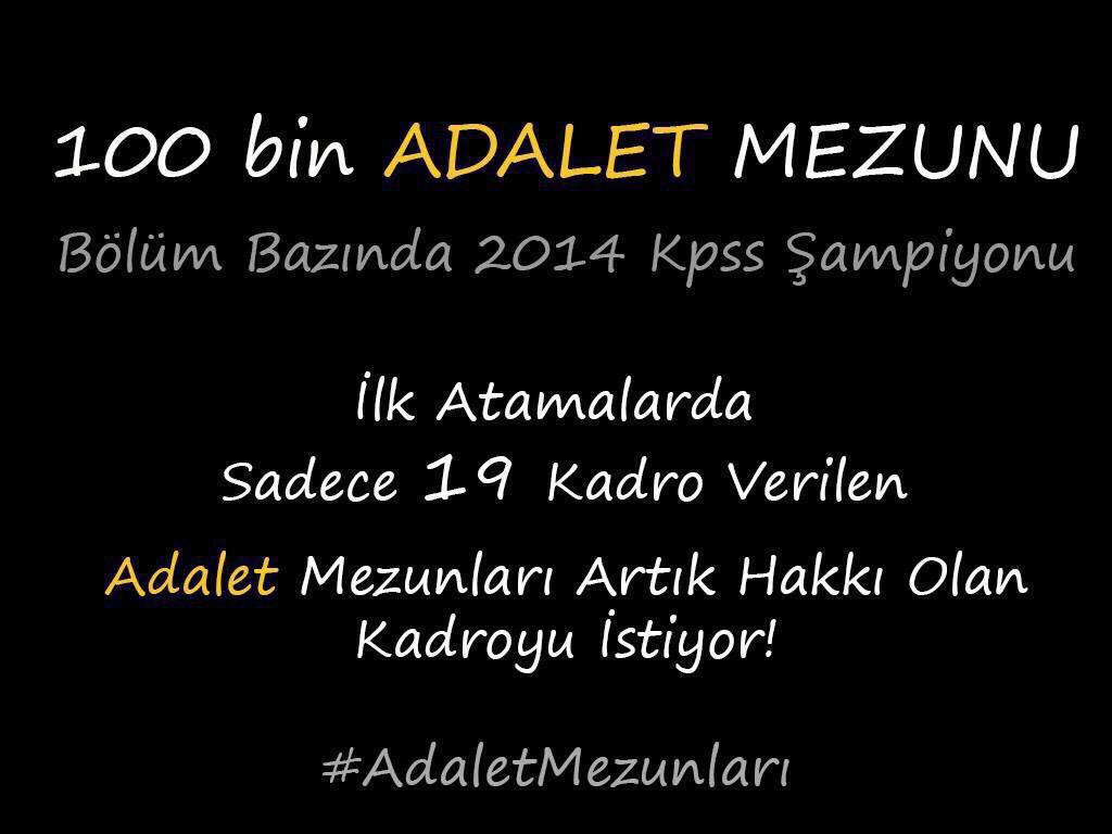 adalet3003_'s tweet photo. @hasandoganTR #100BinAdaletMezununa 19 kadro verldi
HAZIRAN ayında 5000 kadro  http://t.co/FCAOC9tEWi