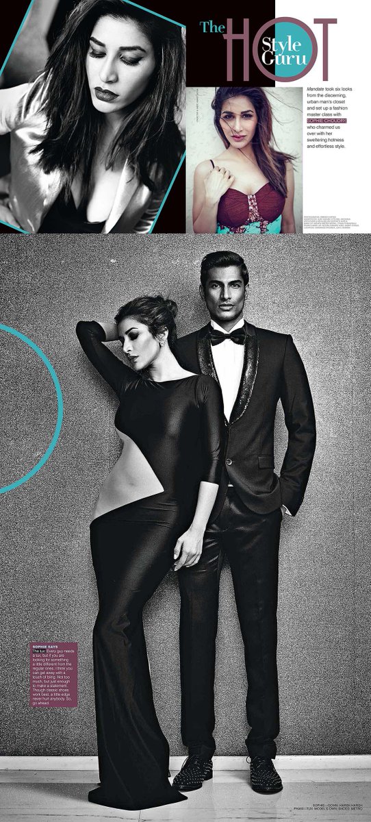 India's Hottest Style Guru <a href="/Sophie_Choudry/">Sophie C</a>. For more grab the issue now! <a href="/BeingYuvi/">Yuvraj Juneja</a>