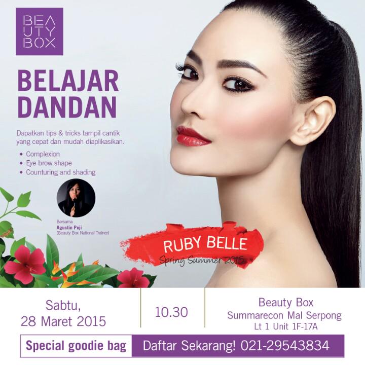 Yuk ikutan Belajar Dandan di Beauty Box <a href="/SMS_Serpong/">SummareconMallSerpong</a> Sabtu, 28 Maret 2015 pk. 10.30. Daftar sekarang 021-29543834.