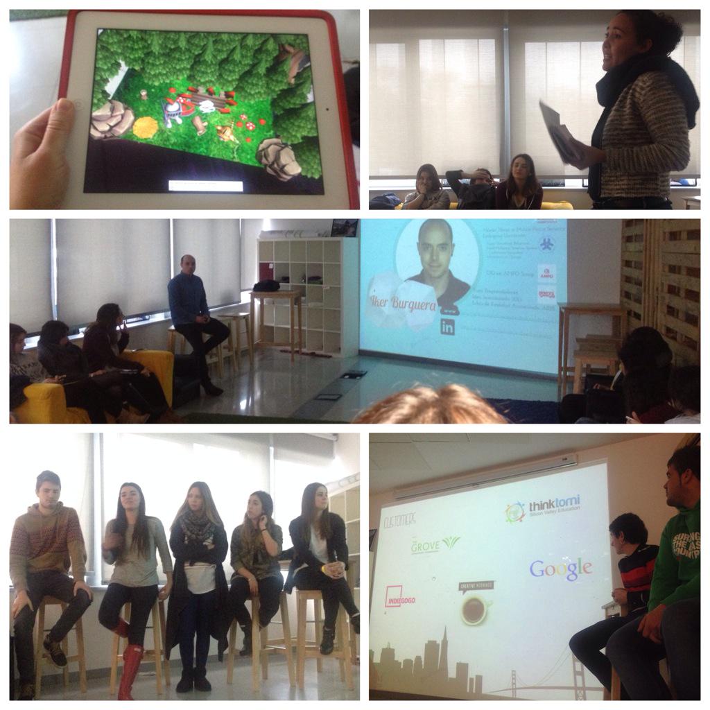 KaisuTu's tweet photo. Yesterday we shared experiences of learning journeys with a twist of #AugmentedReality #onatelab #LEINN @MondragonTA http://t.co/oeW6lhOM9u
