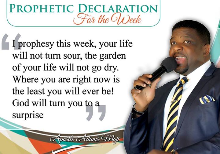 ApostleAMaji's tweet photo. #PropheticDeclaration #ApostleAdamsMaji #FLMint #Word http://t.co/8ZBDlRORJN