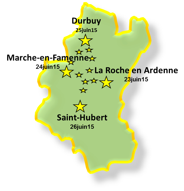 MESA 2015
Carte des étapes