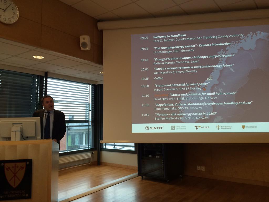 MagnusThomassen's tweet image. Tore O. Sandvik åpnet #hydrogen konferanse i Trondheim arrangert av  @SINTEF @EnovaSF #stfk