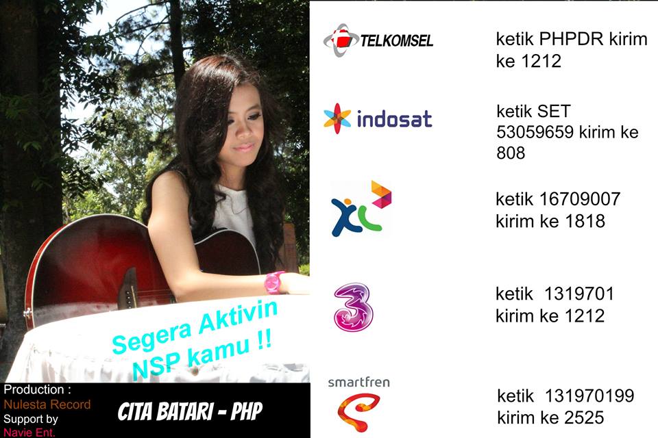 Np:<a href="/citrabatari/">cita batari</a> "PhP" Prod:<a href="/nulestamusic/">nulesta music</a> Cc:<a href="/jalankarmel114/">Basrul Hutabarat</a> <a href="/SAPIYANTI/">Sapiyanti Rodini</a> <a href="/AmirCatOff/">Amir CatOff</a>  <a href="/awey1981/">Awey Suhail</a> <a href="/SMAPGRI90/">IKA SMA PGRI LBG</a> <a href="/rita_fiona/">Jerry And His Friend</a>